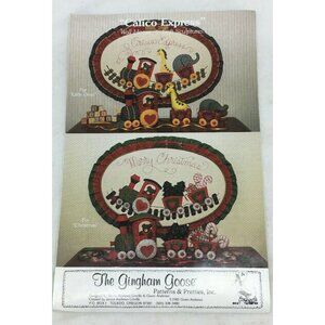 Vintage Gingham Goose Calico Express Train Applique Wall Sewing Pattern Craft
